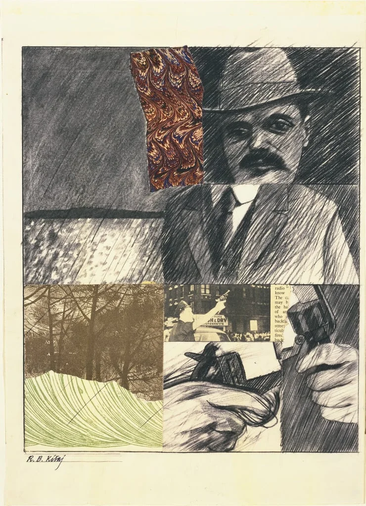 Untitled, by R. B. Kitaj, charcoal, 1963