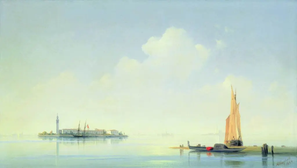 Venetian lagoon. View of the island of San Giorgio.