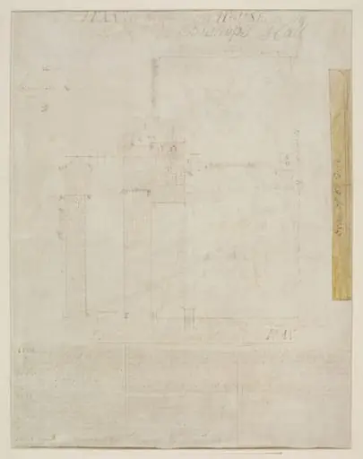 Plan of the Farm House at the East End of Bishop's Hall