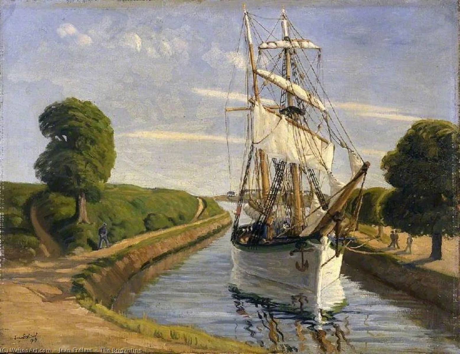 The Brigantine, by Jean Frélaut, oil, 1919