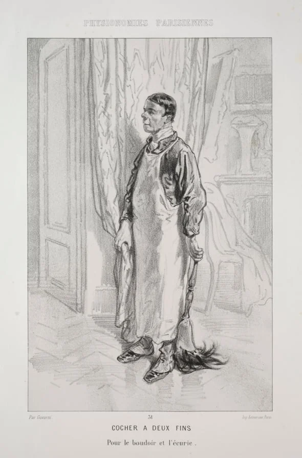 Cocher à deux Fins, by Paul Gavarni, 1858