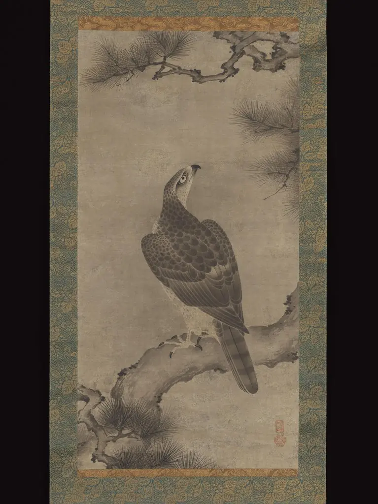 Hawk on a Pine (Shōō zu）