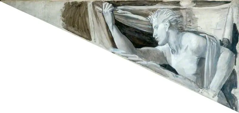 Right Figure (cartoon for the south wall, dining room, Dorchester House)