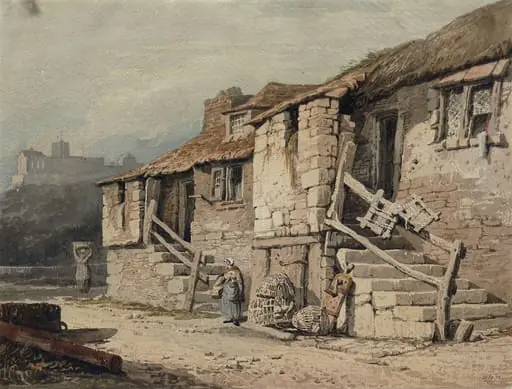 Cottages near St. Micheal's Mount, Cornwall