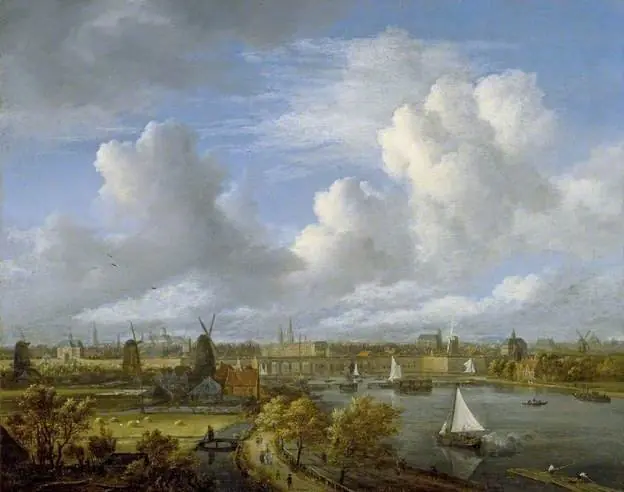 View on the Amstel Looking towards Amsterdam