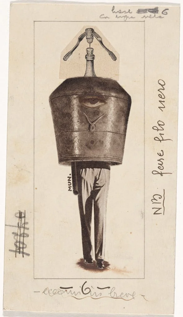 Untitled, by Bruno Munari, gouache, 1938