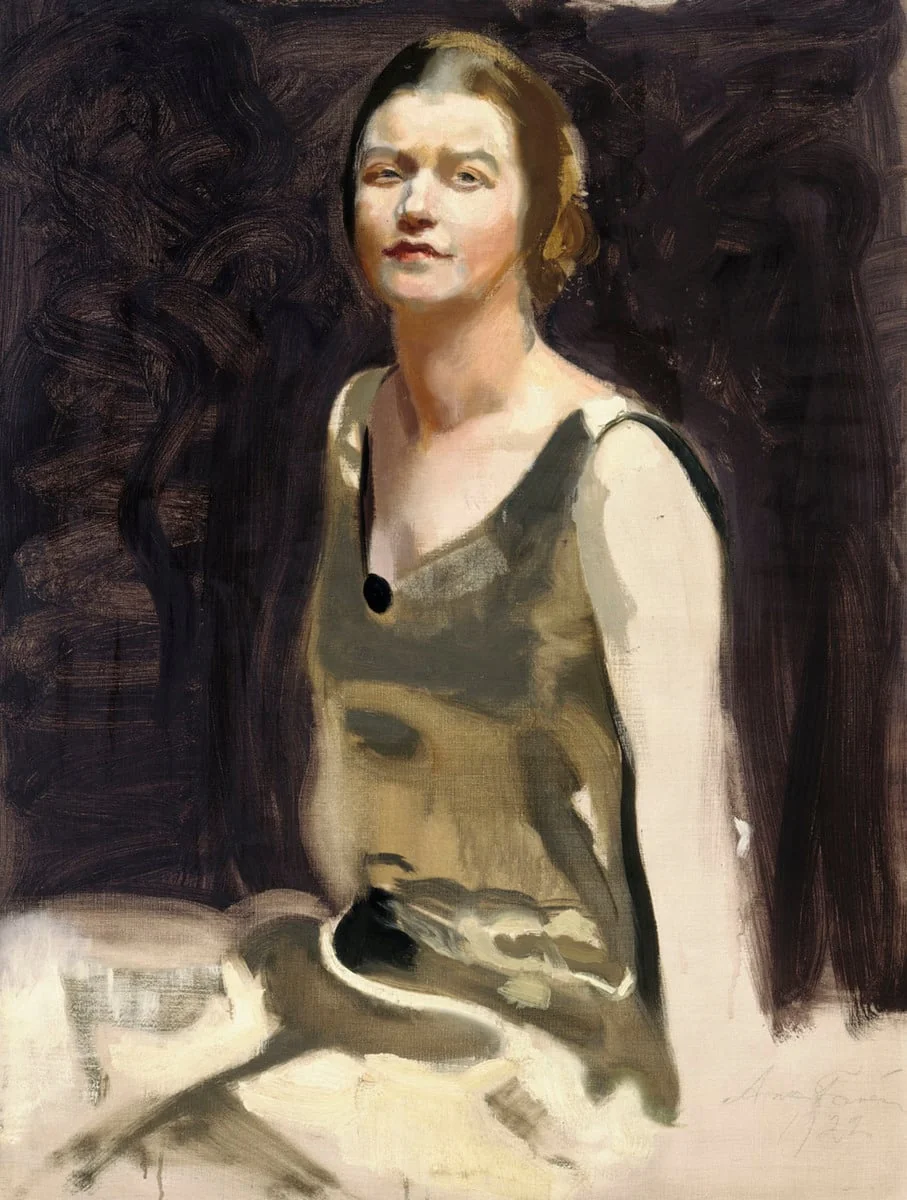 Harjoitelma naisen muotokuvaa varten (tohtorinna Edith von Bonsdorff), by Antti Favén, unspecified