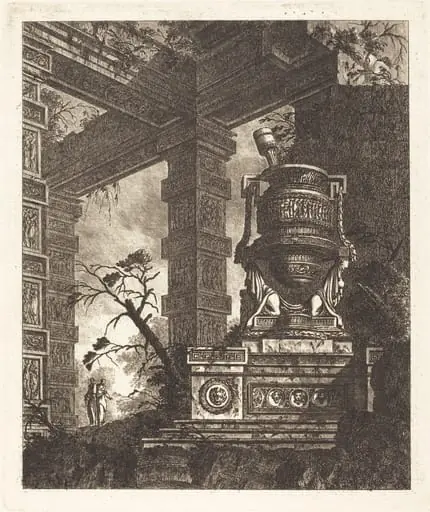 Vase Supported by Two Sphinxes