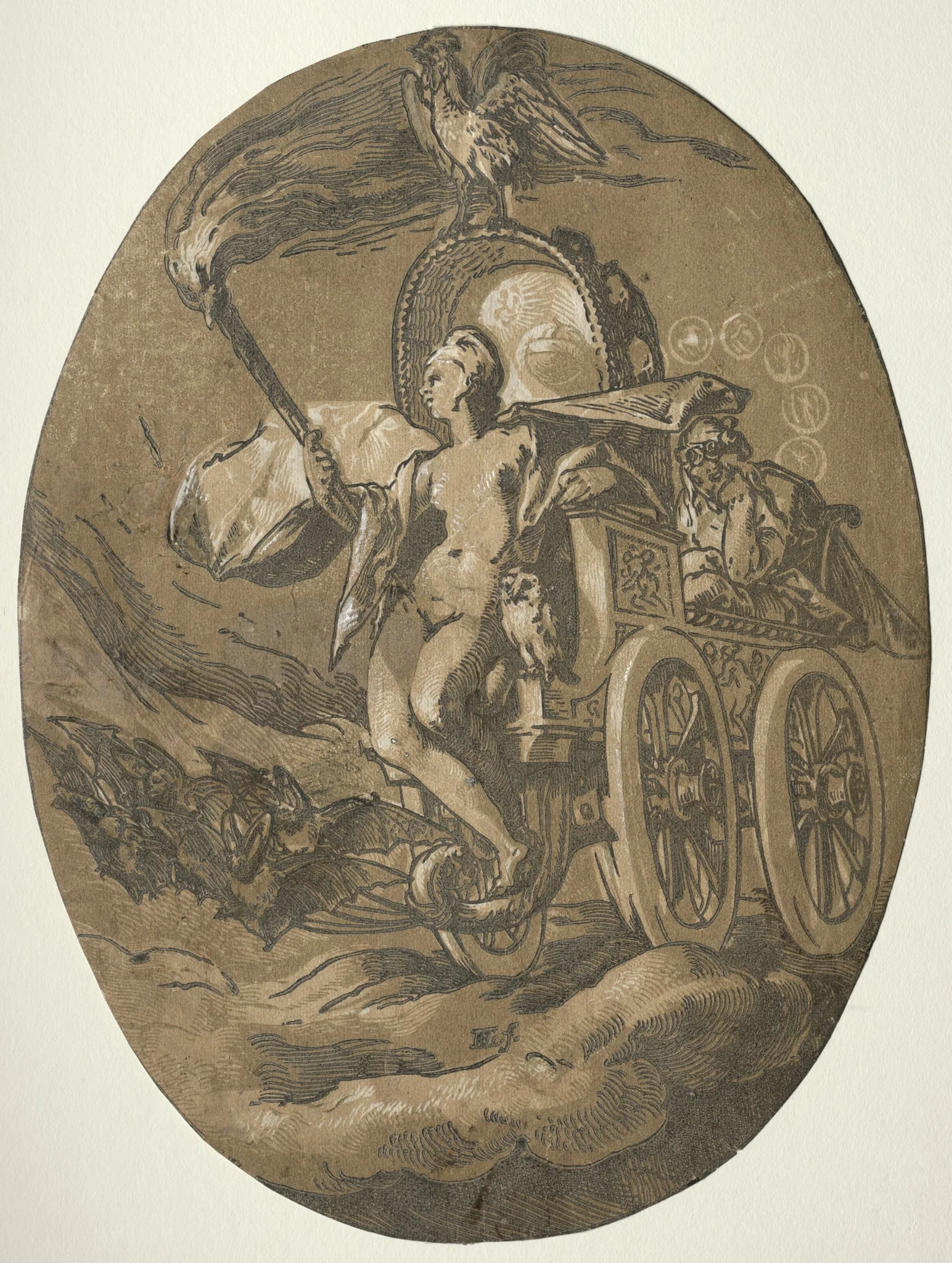 The Deities: Nox, by Hendrik Goltzius, 1589