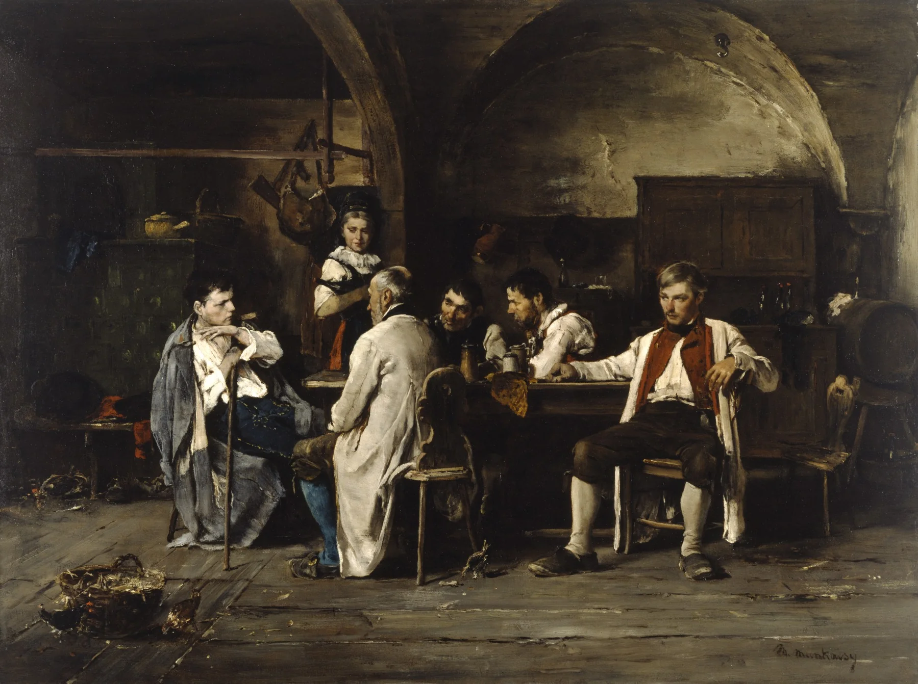 The Story of a Battle, by Mihály Munkácsy, oil, 1875