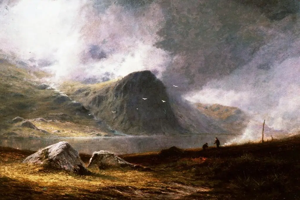 Peat burners near Snowdon