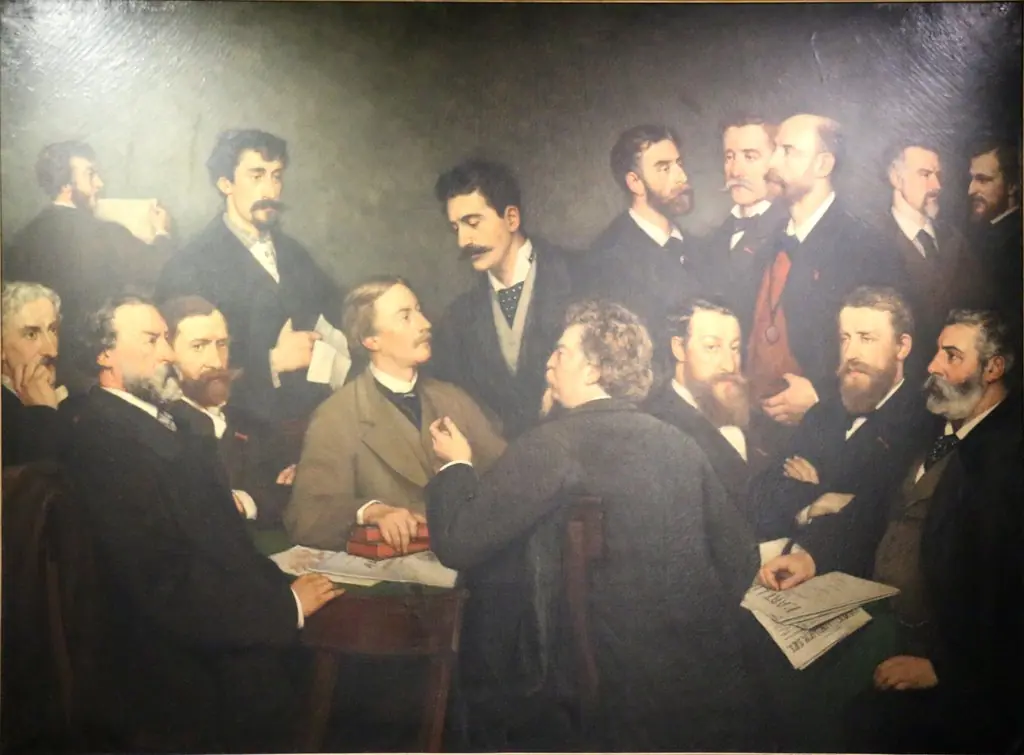 Portrait of members of the Société libre des Beaux-Arts