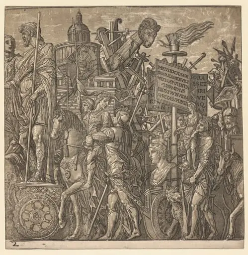 The Triumph of Julius Caesar: Colossal Statues and Siege Equipment