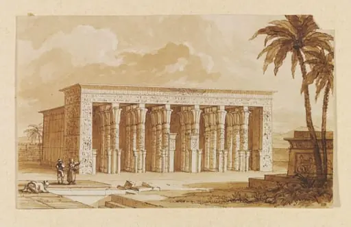 Perspective view of the Temple of Antaeopolis