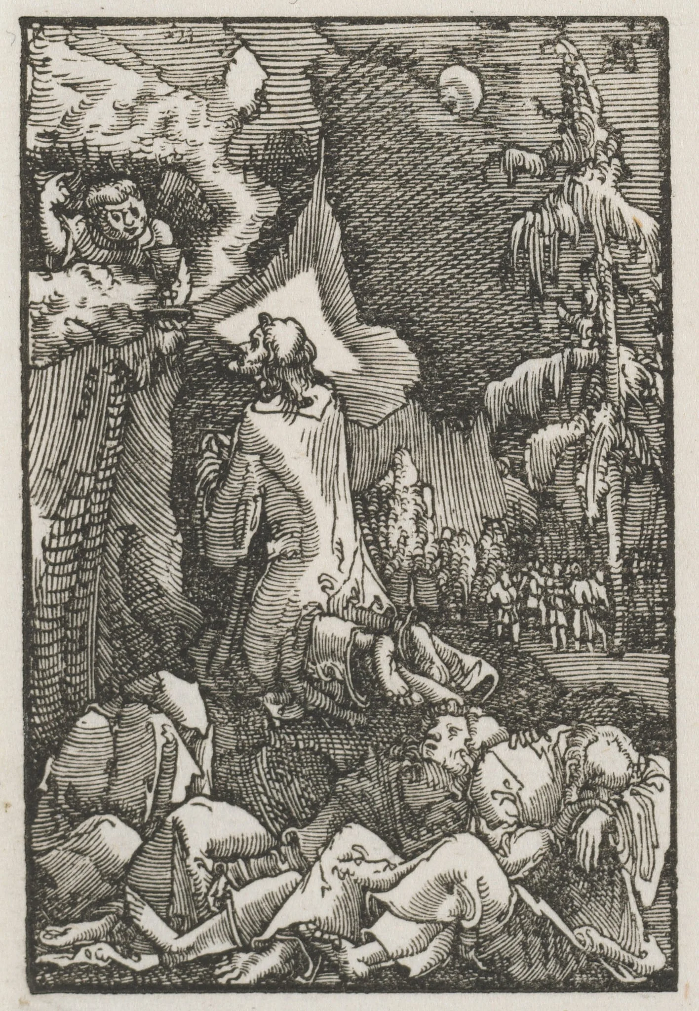 The Fall and Redemption of Man:  Christ on the Mount of Olives, by Albrecht Altdorfer, 1515
