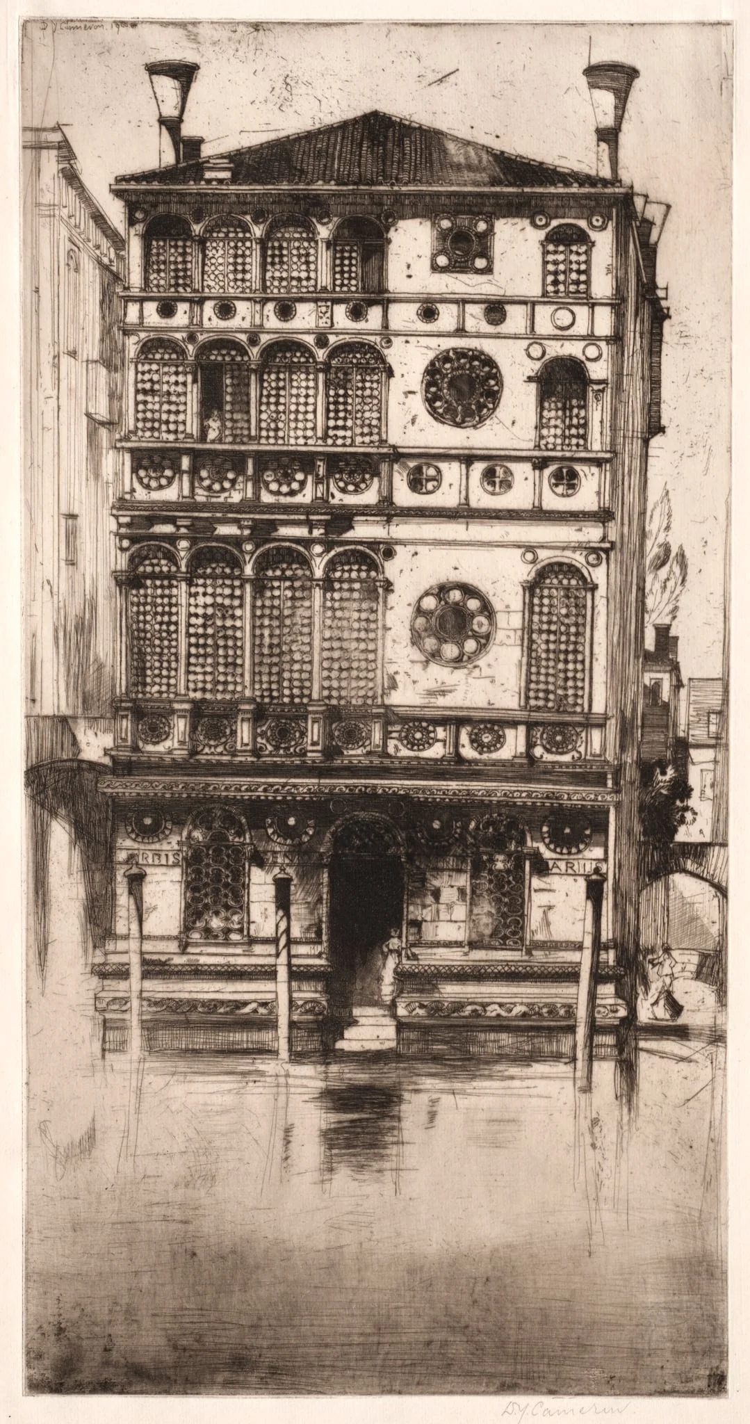 Palazzo Dario, Venice, by David Young Cameron, 1900
