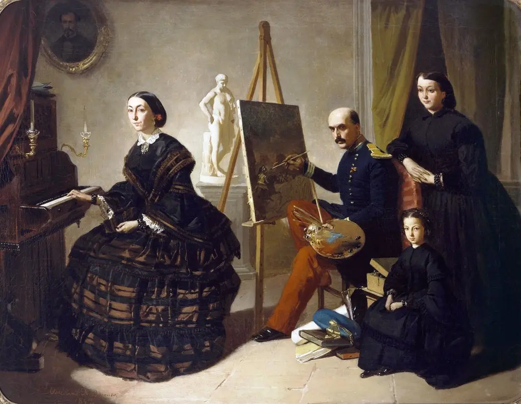 El pintor carlista y su familia