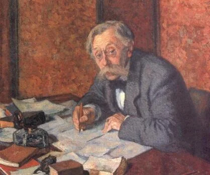 Portrait of Emile Verhaeren, by Théo van Rysselberghe, oil, 1915