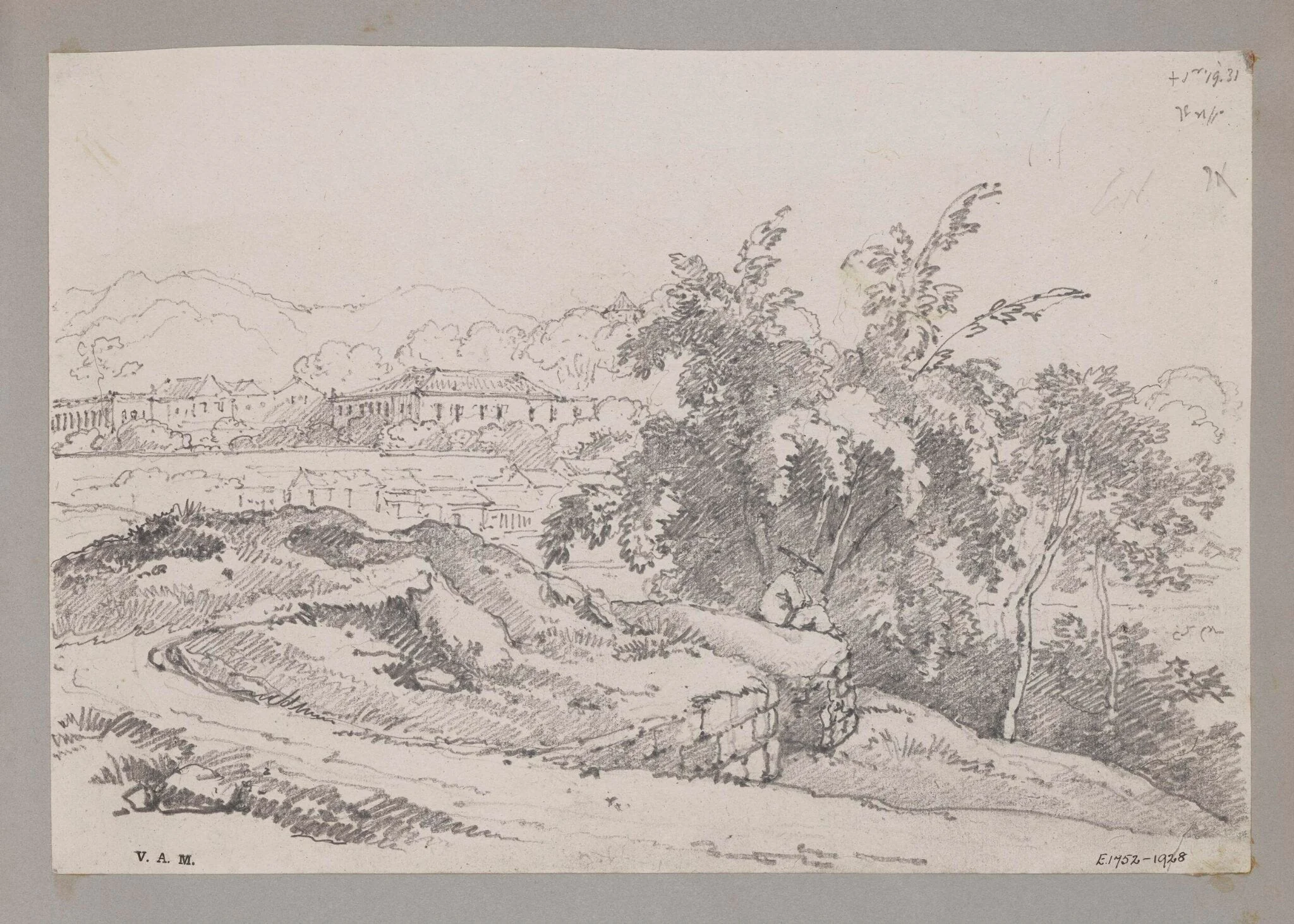 The Casa, Macao, in the gardens of which is Camoens' Cave (the residence of Lady Pereira), Macao