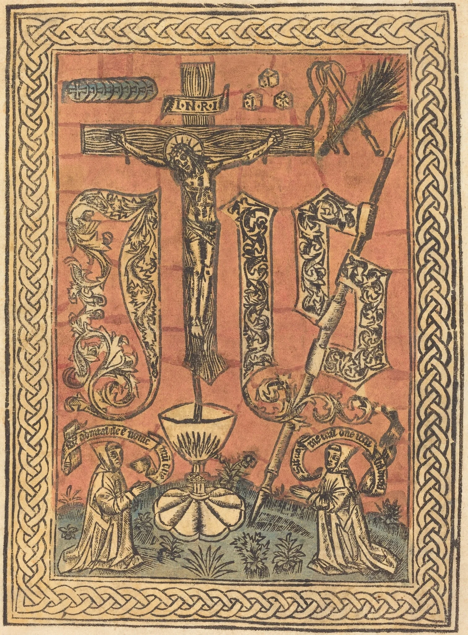 The Sacred Monogram, by French 15th Century, ink, 1500