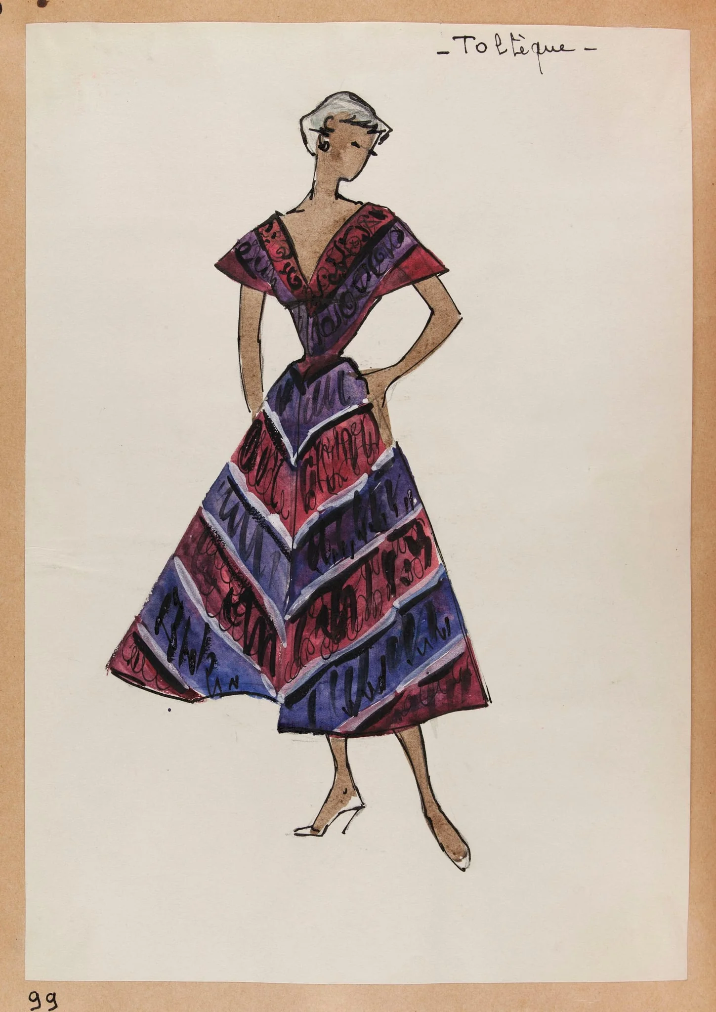 Toltèque, by Carven, 1951