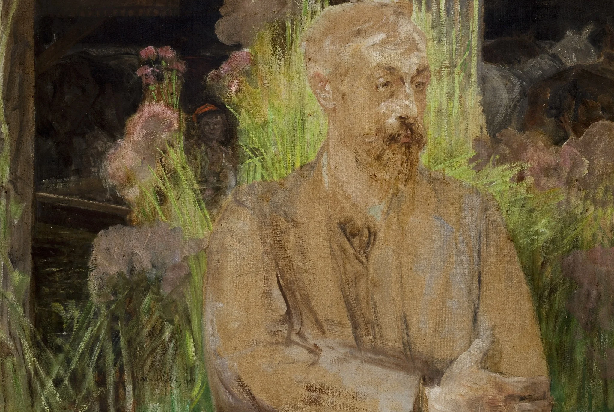 Portrait Study (Stanisław Dębicki – Artist, Painter), by Jacek Malczewski, oil, 1914