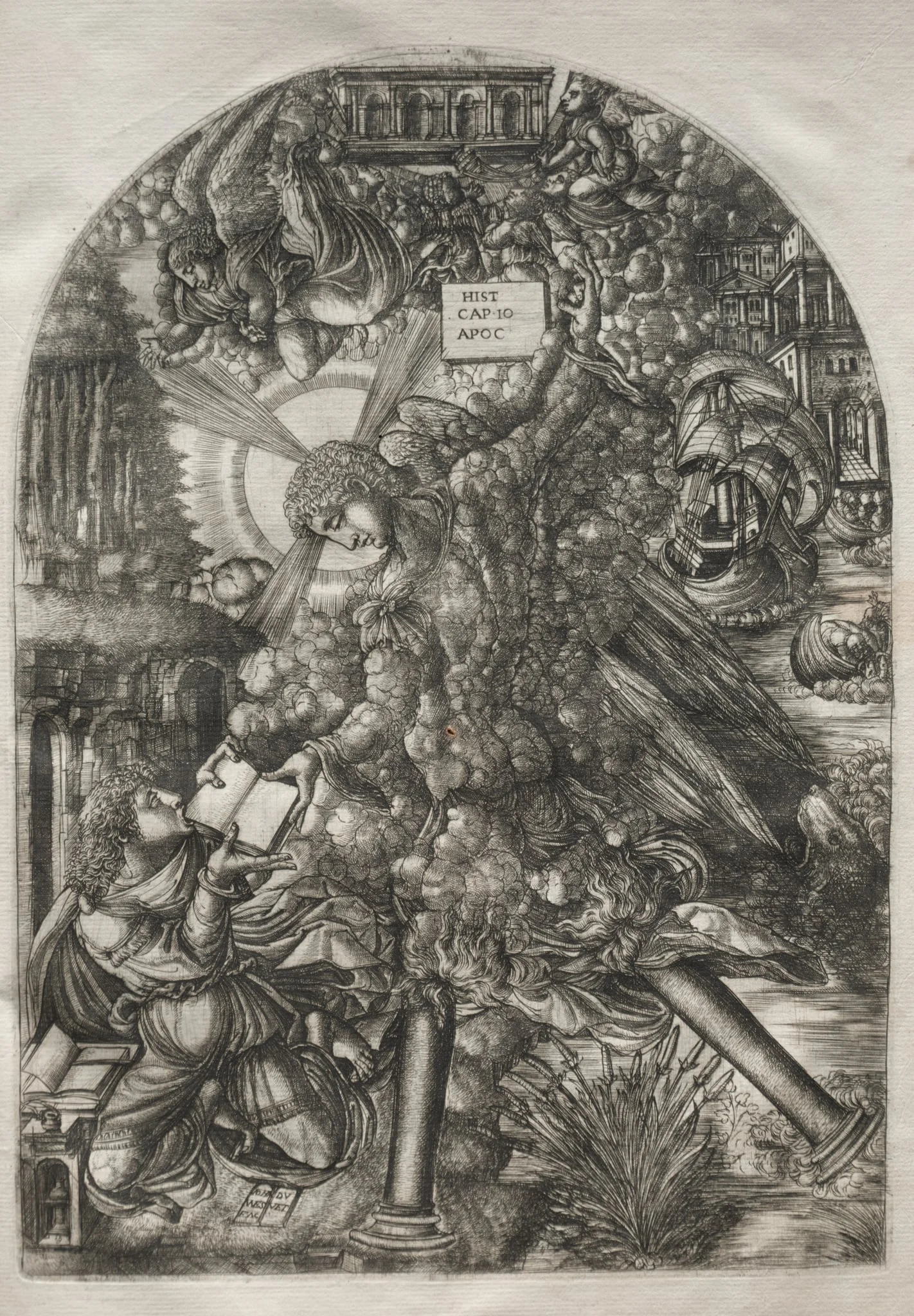 The Apocalypse:  The Angel Gives St. John the Book to Eat