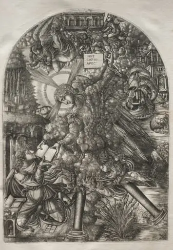 The Apocalypse:  The Angel Gives St. John the Book to Eat