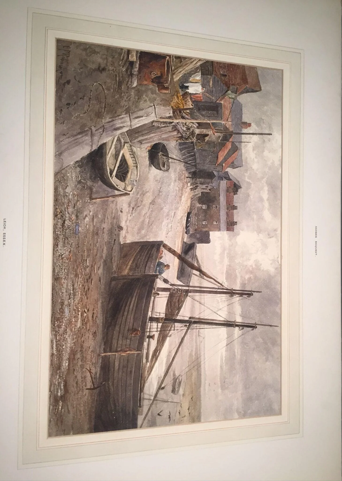 Leigh-on-Sea, Essex, by Charles F. Robinson, watercolor, 1882
