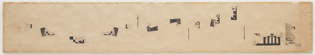 Untitled, by Hans Richter, graphite, 1920