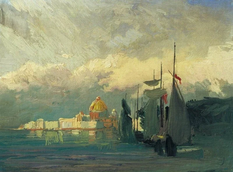 On the Neva, by Fyodor Vasilyev, unspecified, 1871