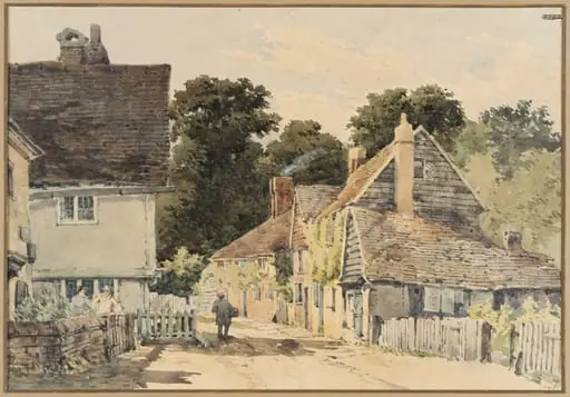 Cottages and Road