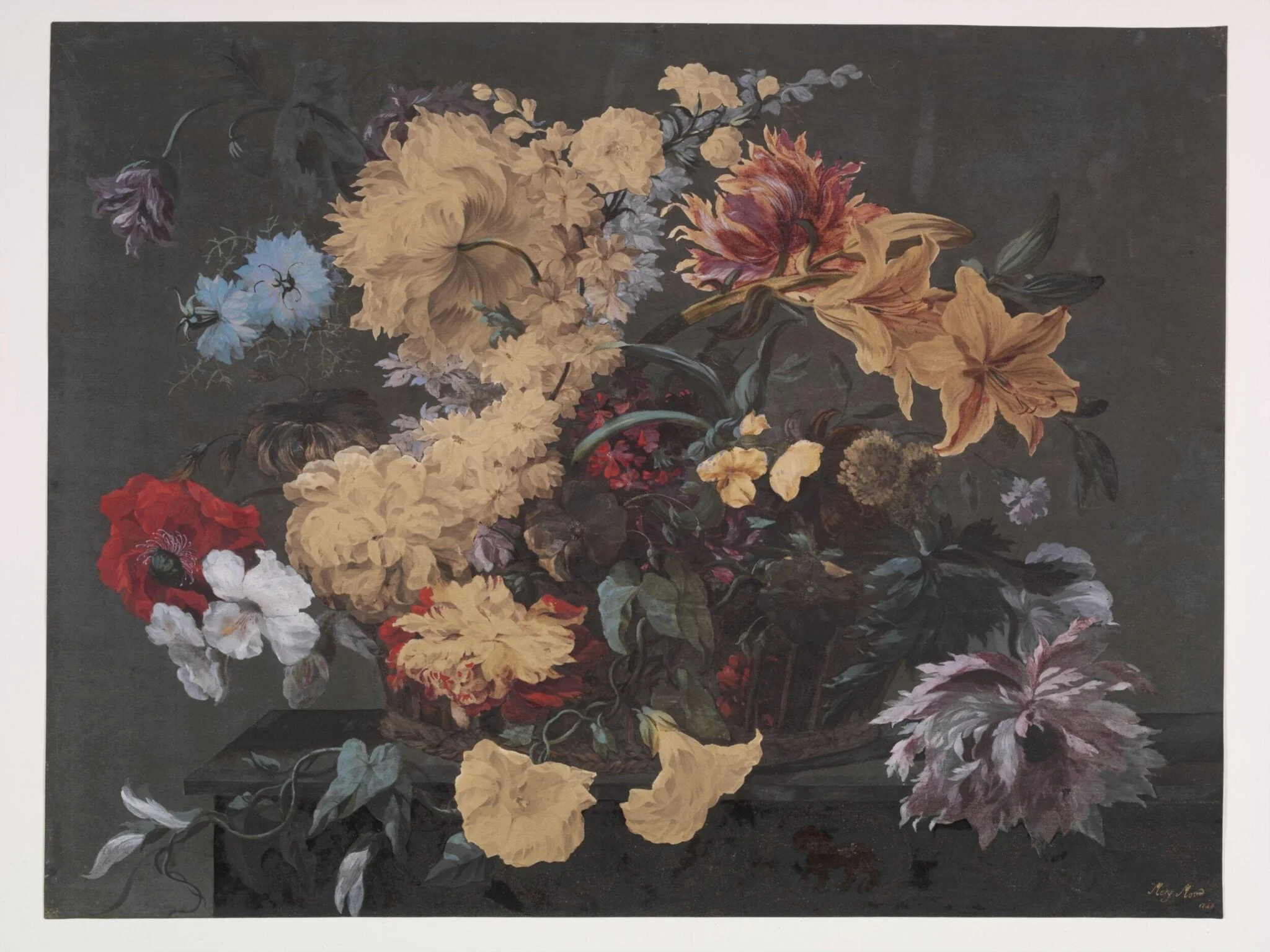 Flowers in a basket