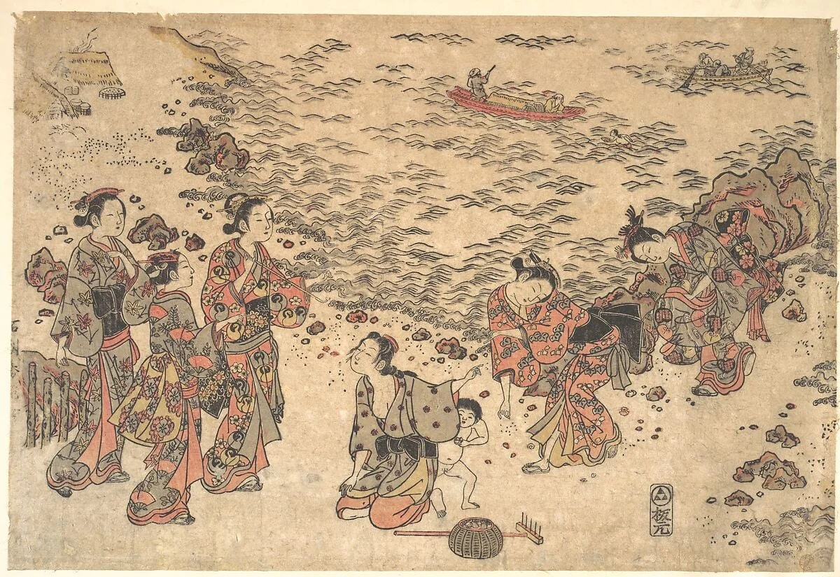 Untitled, by Ishikawa Toyonobu, ink, 1758