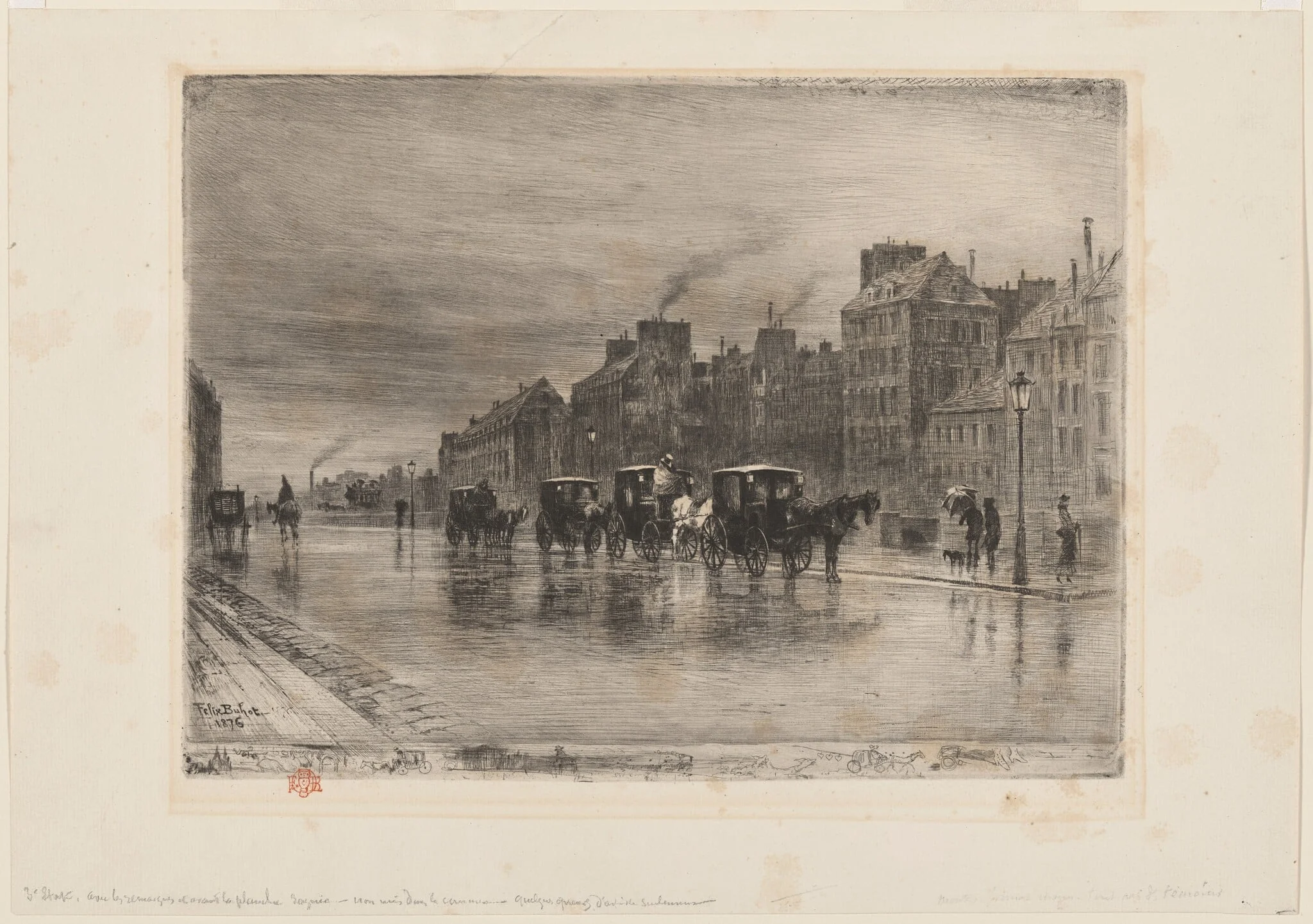 Une Matinée d'Hiver au Quai de l'Hôtel-Dieu (Winter Morning on the Quai de l'Hôtel-Dieu)