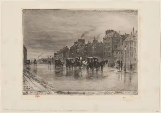 Une Matinée d'Hiver au Quai de l'Hôtel-Dieu (Winter Morning on the Quai de l'Hôtel-Dieu)