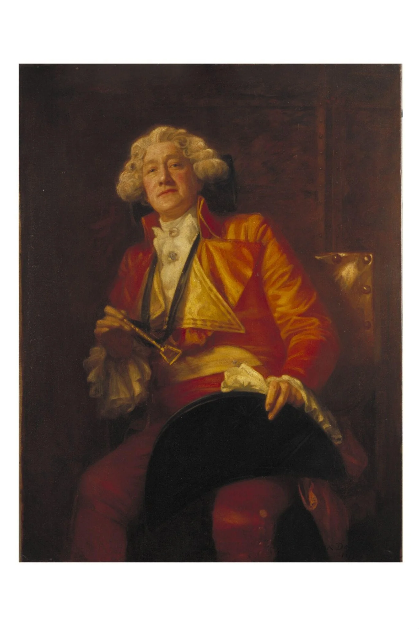 Fred Terry as Sir Percy Blakeney in <i>The Scarlet Pimpernel</i> by Baroness Orczy and Montague Barstow