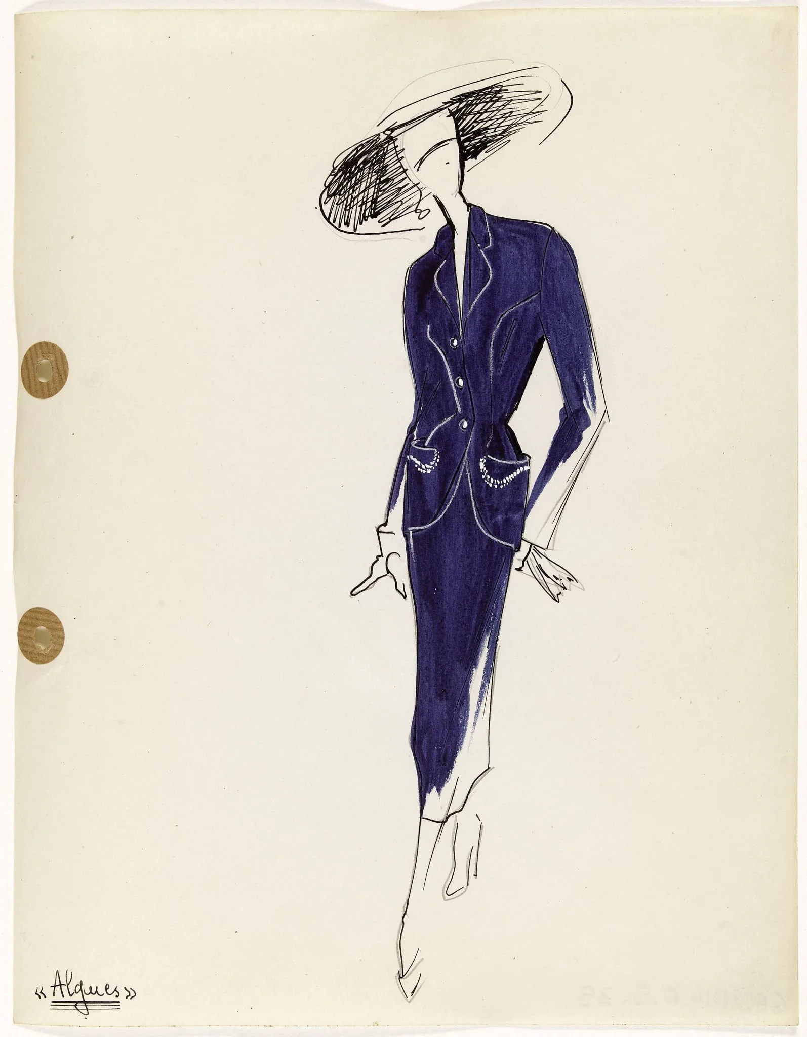 'Algues', by Carven, 1949