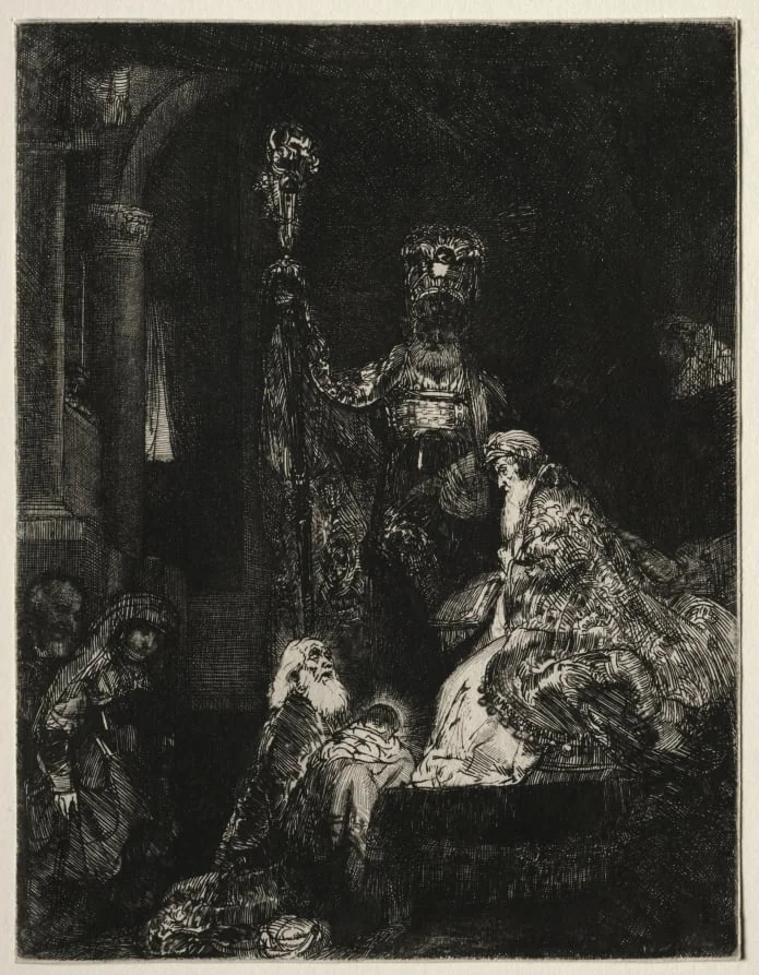 The Presentation in the Temple, by Rembrandt, 1654