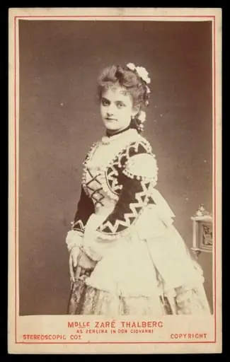 A portrait of 'Mdlle Zaré Thalberg as Zerlina in Don Giovanni'