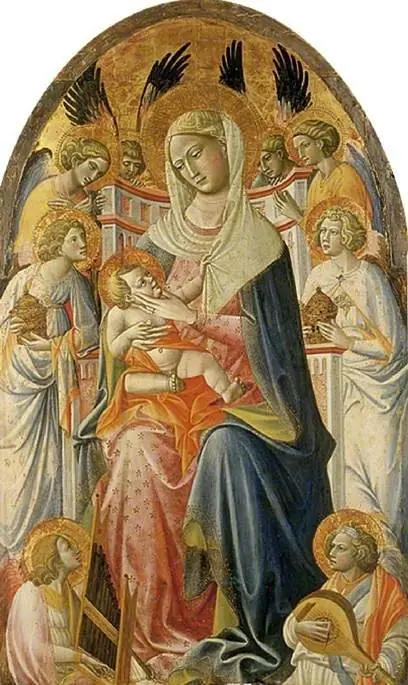 Virgin and Child with angels