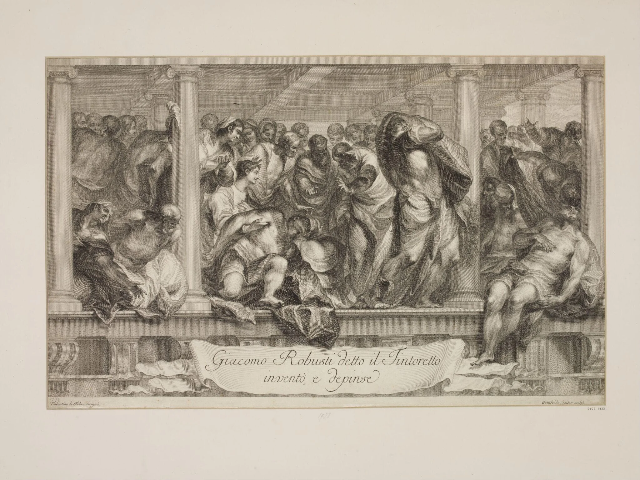 Christ Healing the Sick, by Johann Gottfried Seutter, 1725