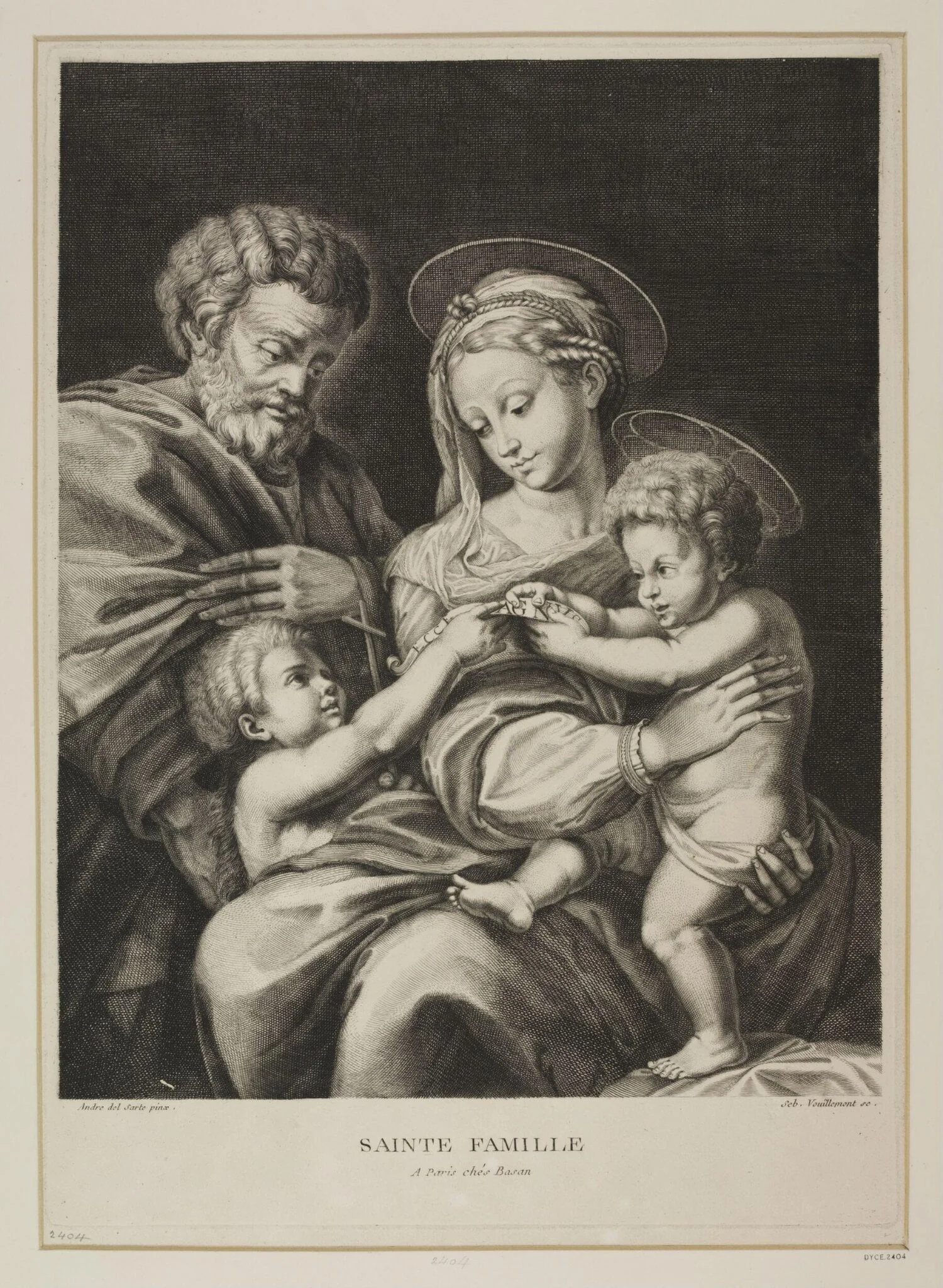 Holy Family, by Sébastien Vouillemont, 1650