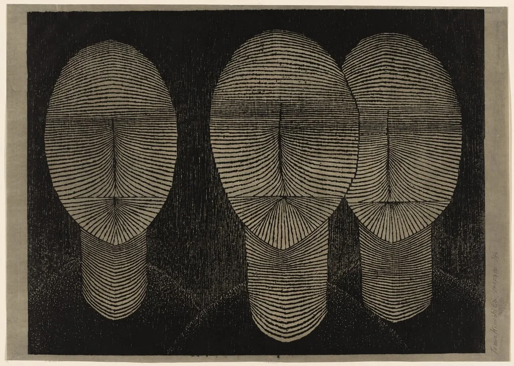 Untitled, by Tomio Kinoshita, ink, 1957