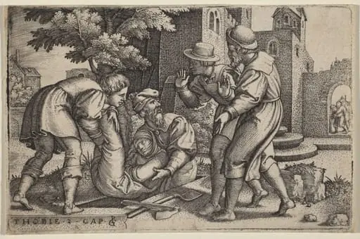 Tobias Burying One of the Children of Israel