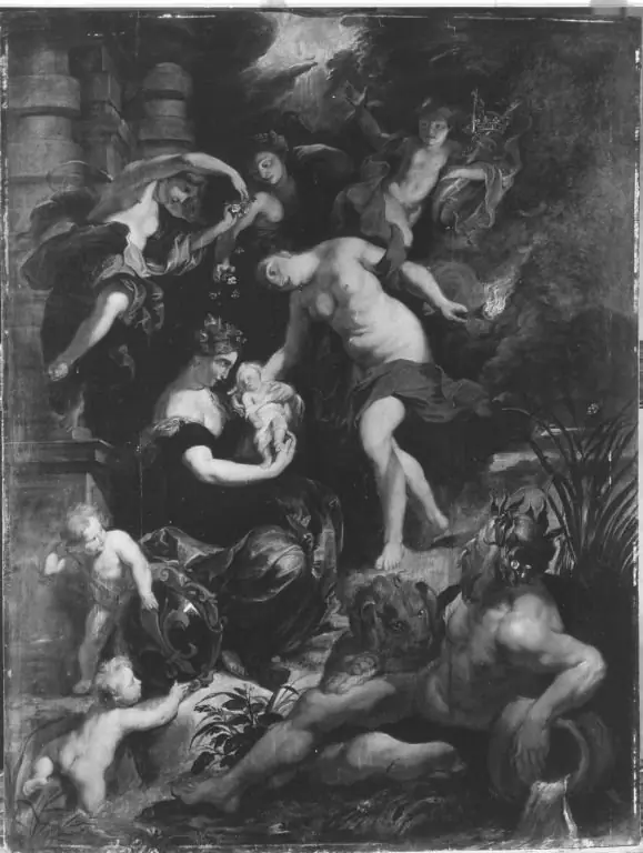 Birth of Maria de Medici (study)