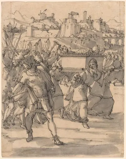 Joshua and the Israelites before the Walls of Jericho