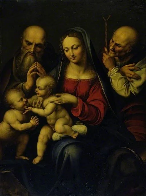 Holy Family with the infant St. John the Baptist, by Unknown, oil