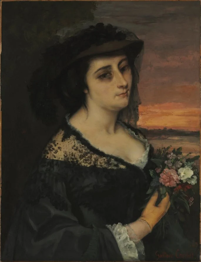 Mme L . . . (Laure Borreau), by Gustave Courbet, unspecified, 1863