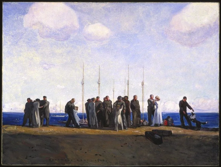 Down to the Sea, by Rockwell Kent, oil, 1910